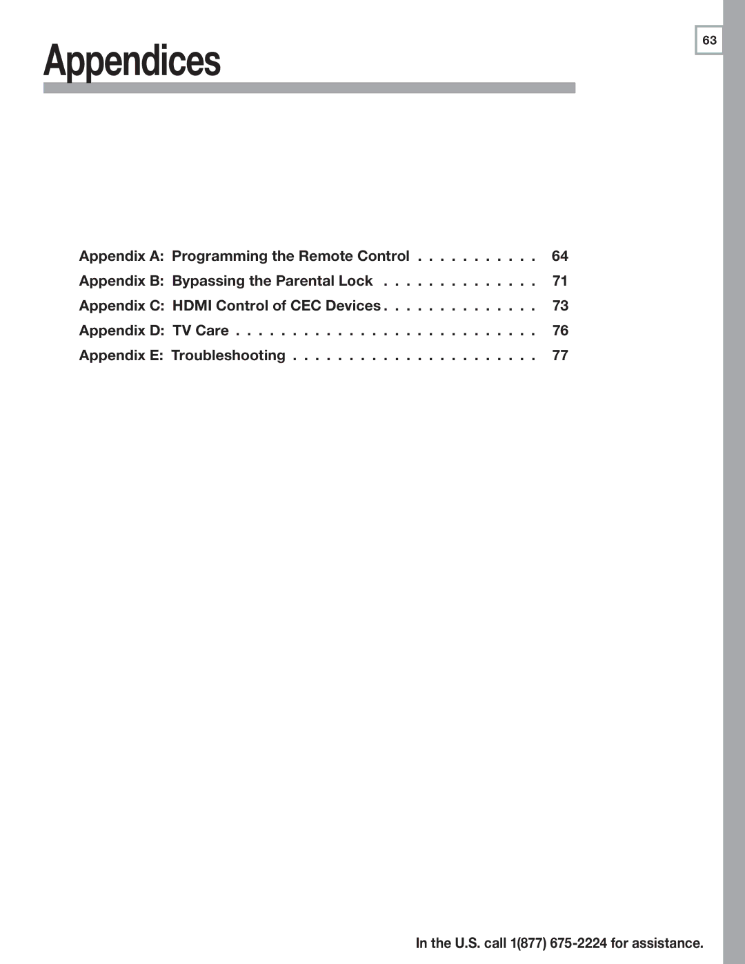 Mitsubishi Electronics L75A81, L75-A91 manual Appendices 