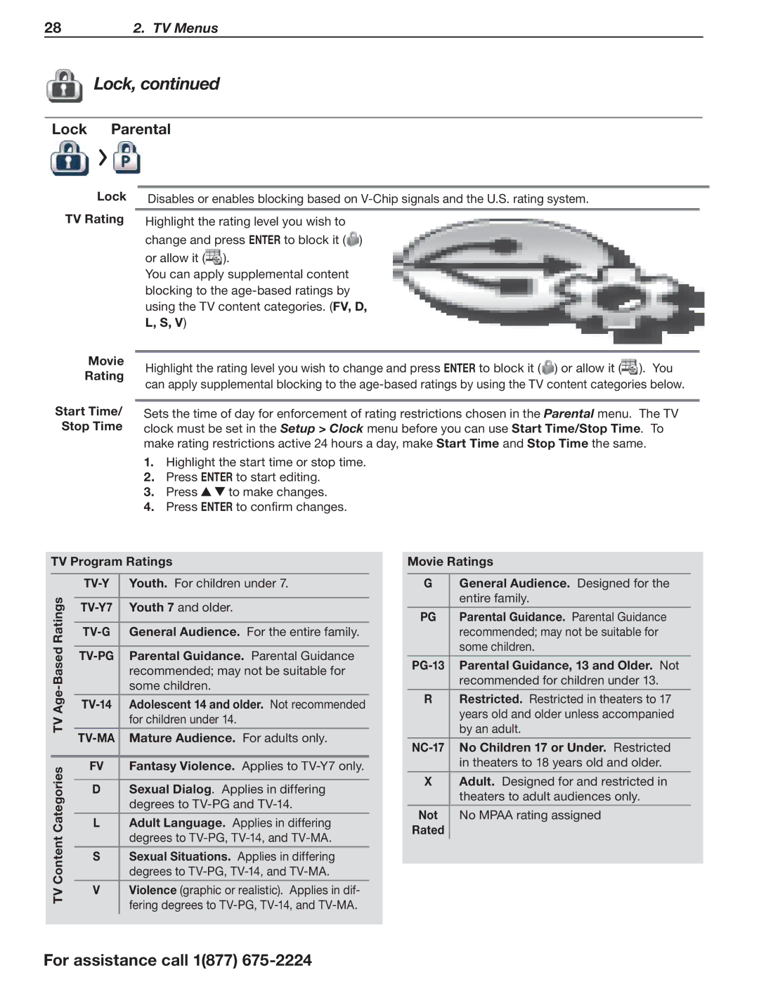 Mitsubishi Electronics L75-A94 manual Lock Parental 