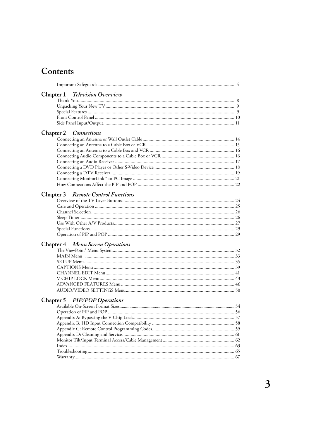 Mitsubishi Electronics LT-3020, LT-2220 manual Contents 