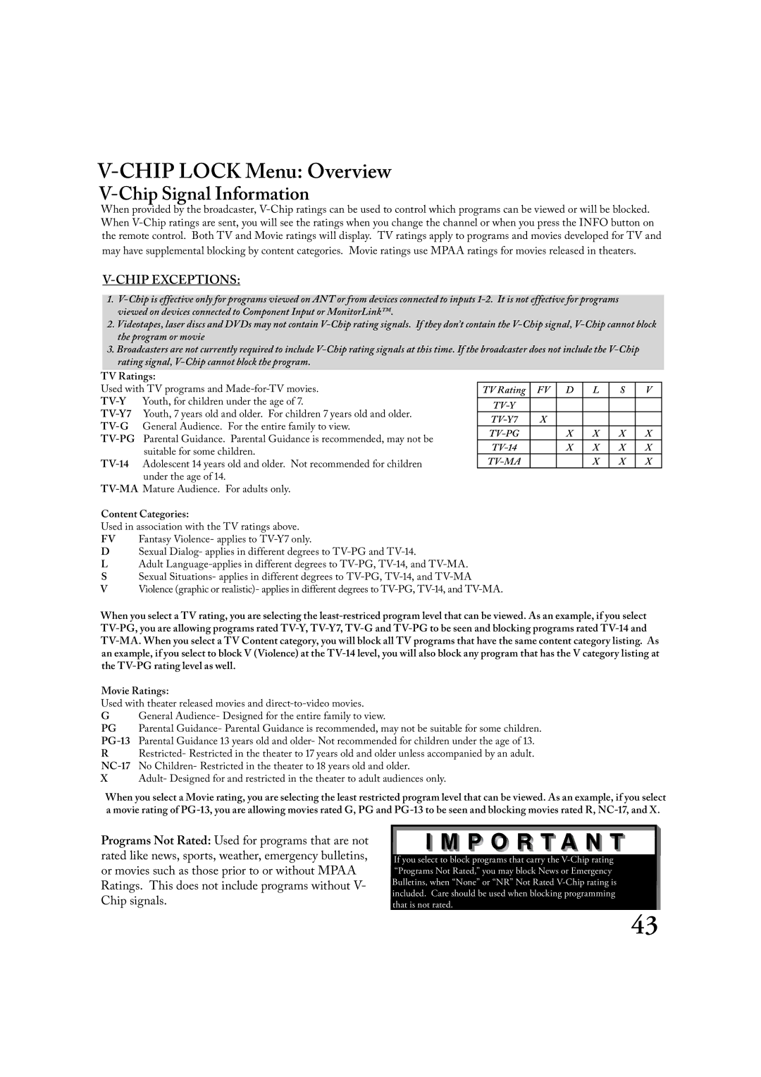 Mitsubishi Electronics LT-3020, LT-2220 manual Chip Lock Menu Overview, Chip Signal Information 