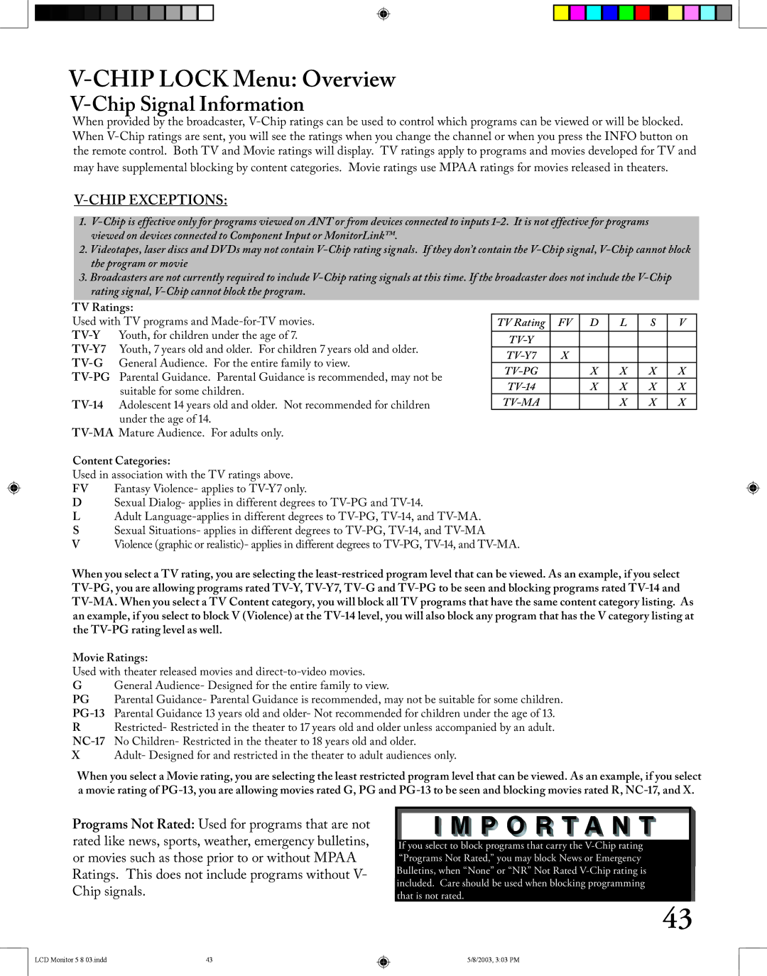 Mitsubishi Electronics LT-2220/LT-3020 manual Chip Lock Menu Overview, Chip Signal Information 