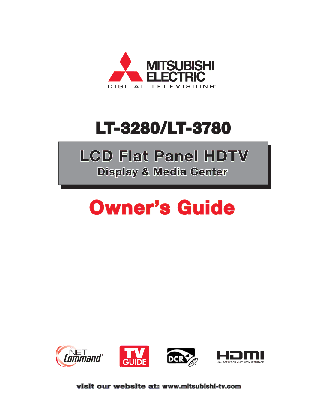 Mitsubishi Electronics LT-3780, LT-3280 manual Owner’s Guide 