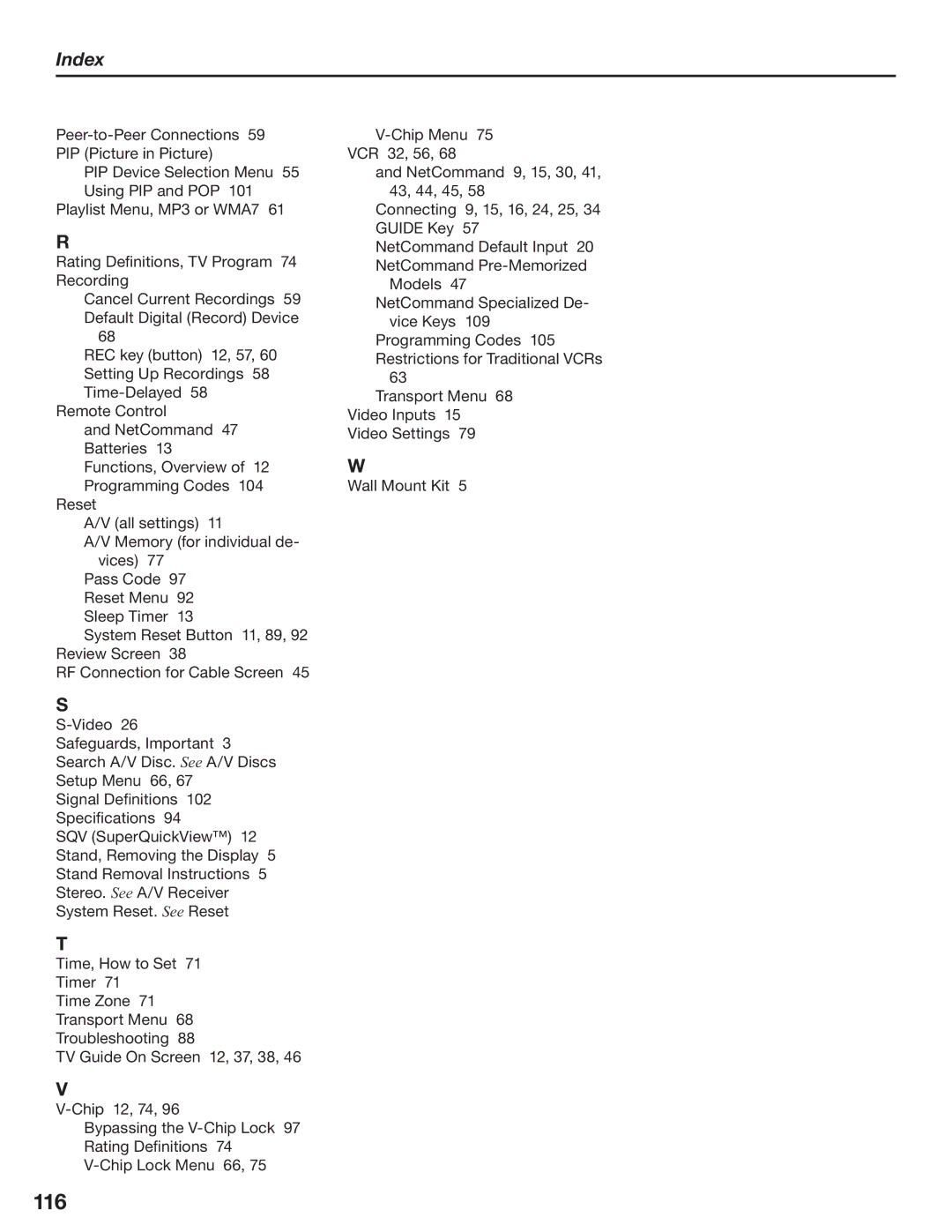 Mitsubishi Electronics LT-3280, LT-3780 manual 116 