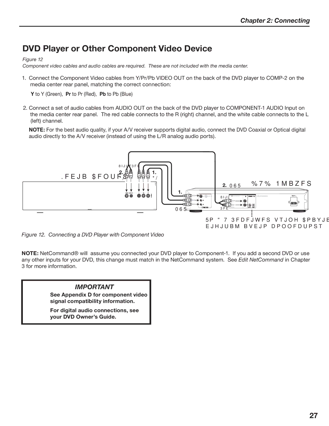 Mitsubishi Electronics LT-3780, LT-3280 manual DVD Player or Other Component Video Device, 1MBZFS 