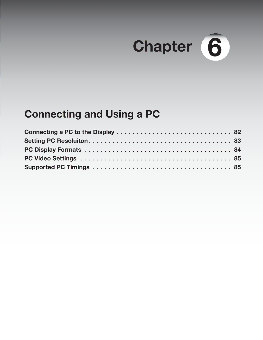 Mitsubishi Electronics LT-3780, LT-3280 manual Connecting and Using a PC, Setting PC Resoluiton 