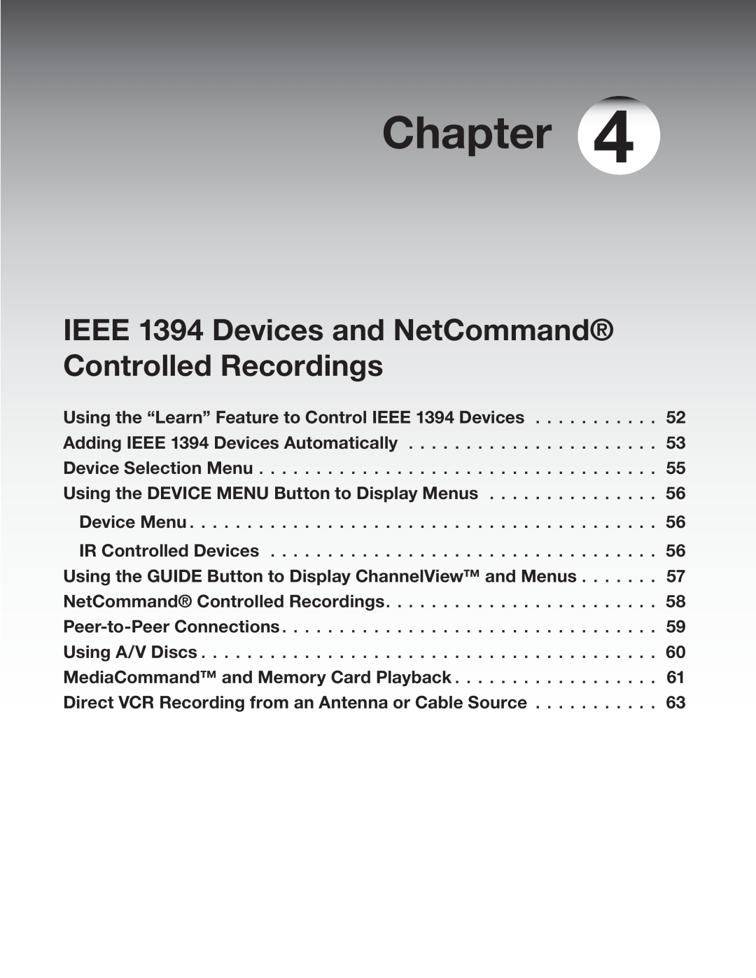 Mitsubishi Electronics LT-3780, LT-3280 manual IEEE 1394 Devices and NetCommand Controlled Recordings, Chapter 