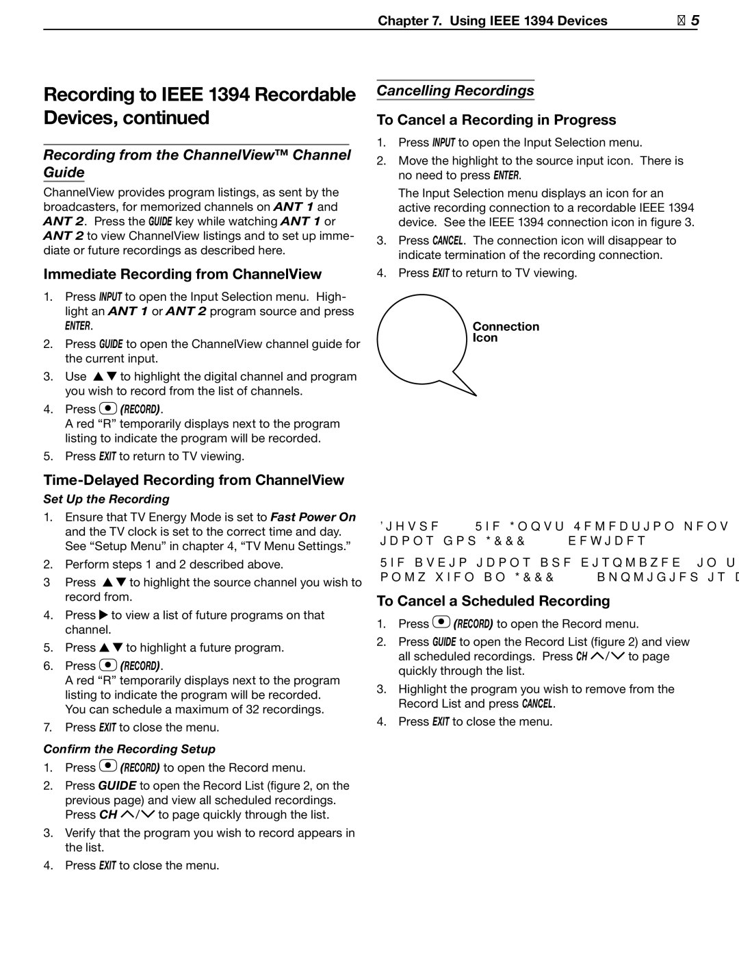 Mitsubishi Electronics LT-37131 manual Immediate Recording from ChannelView, Time-Delayed Recording from ChannelView 