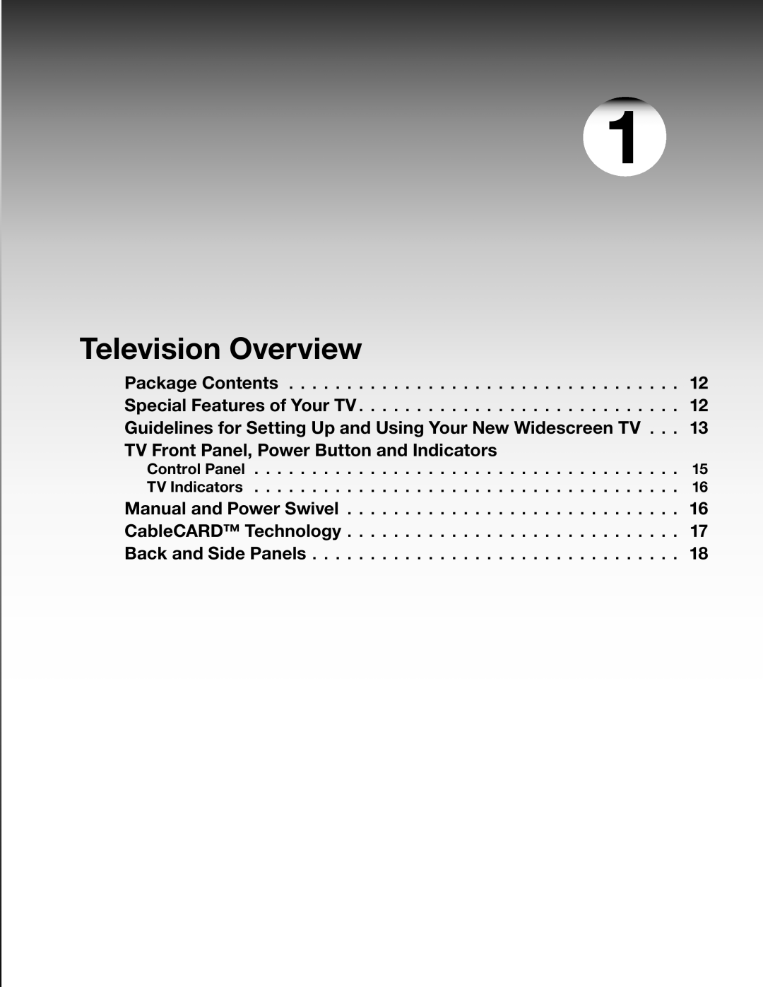 Mitsubishi Electronics LT-37131 manual Television Overview, Guidelines for Setting Up and Using Your New Widescreen TV 