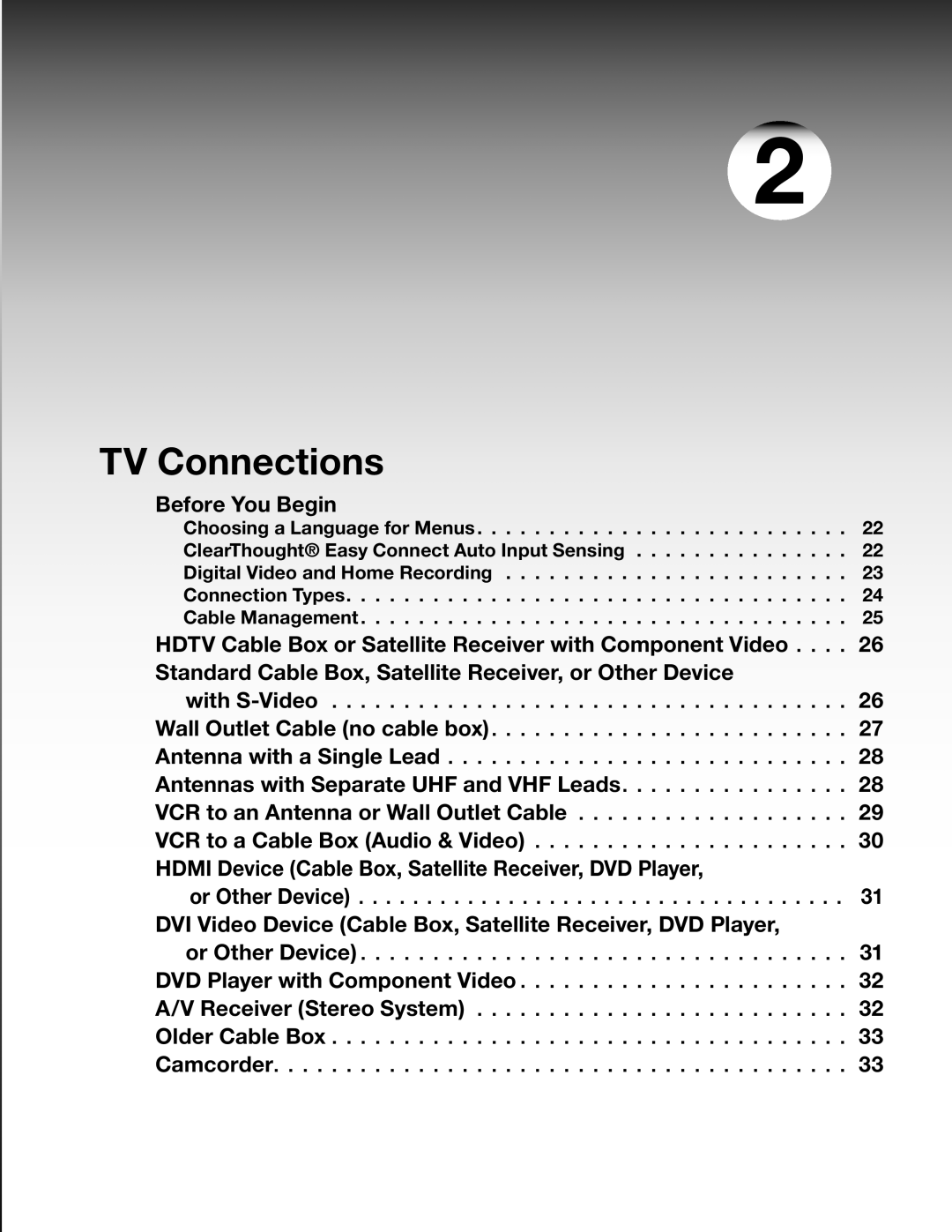 Mitsubishi Electronics LT-37131 manual TV Connections, Before You Begin 