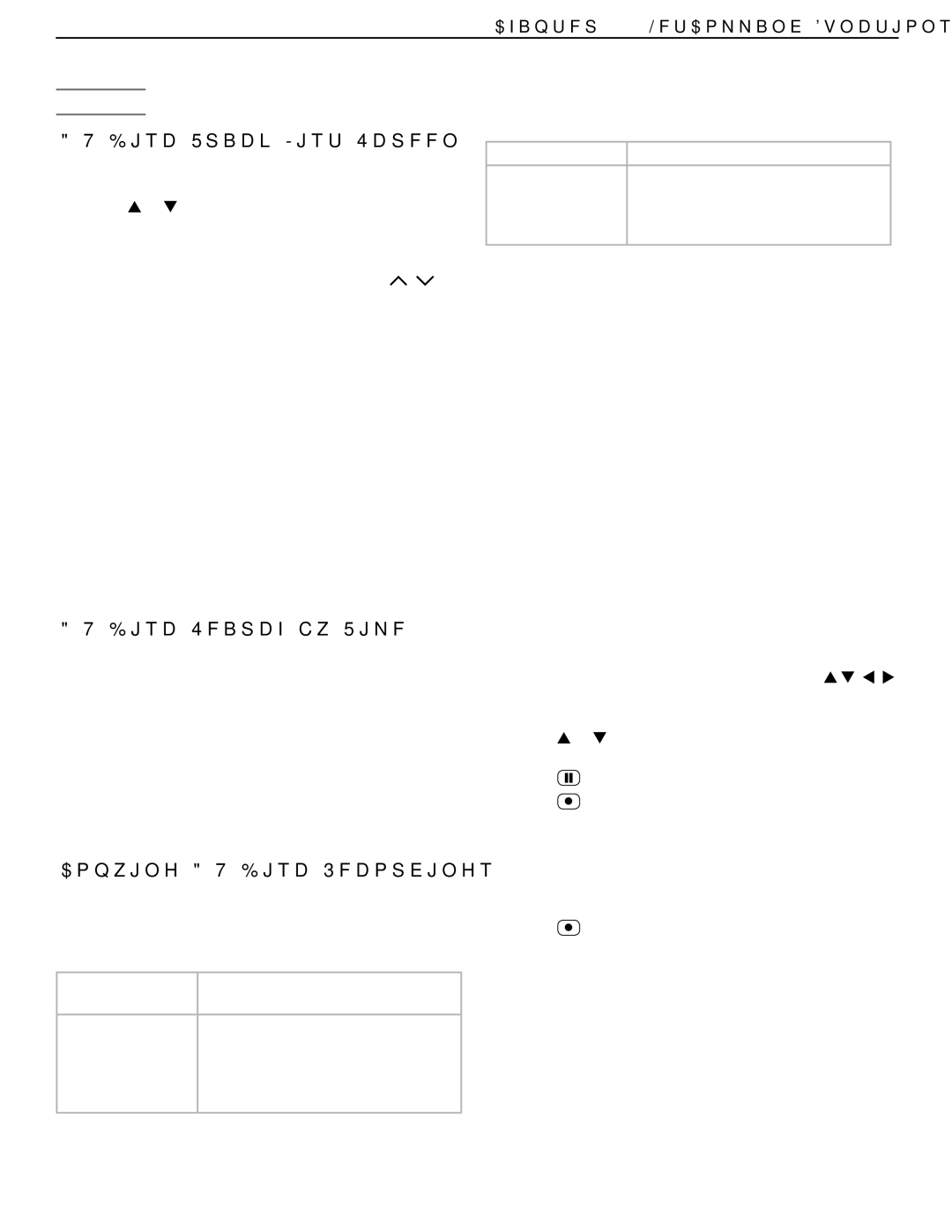 Mitsubishi Electronics LT-46231, LT-37132 Discs, Disc Track List Screen, Disc Search by Time, Copying A/V Disc Recordings 