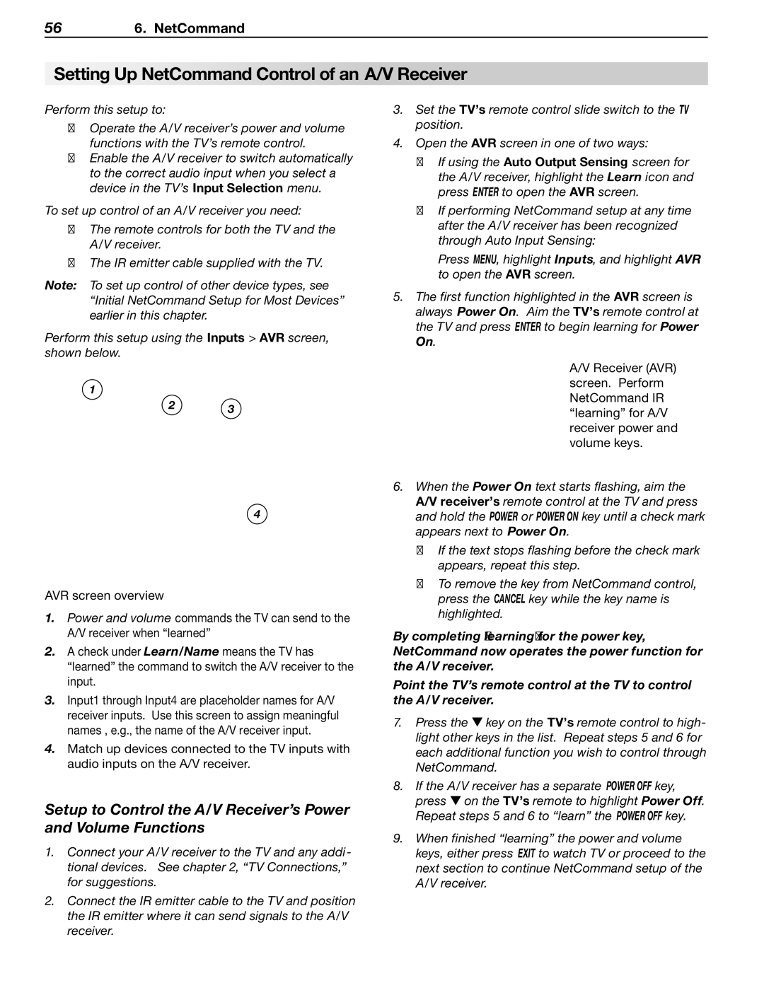 Mitsubishi Electronics LT-40133 manual Setting Up NetCommand Control of an A/V Receiver 