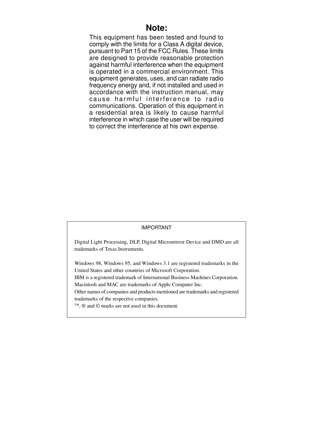 Mitsubishi Electronics LVP-X30U user manual 