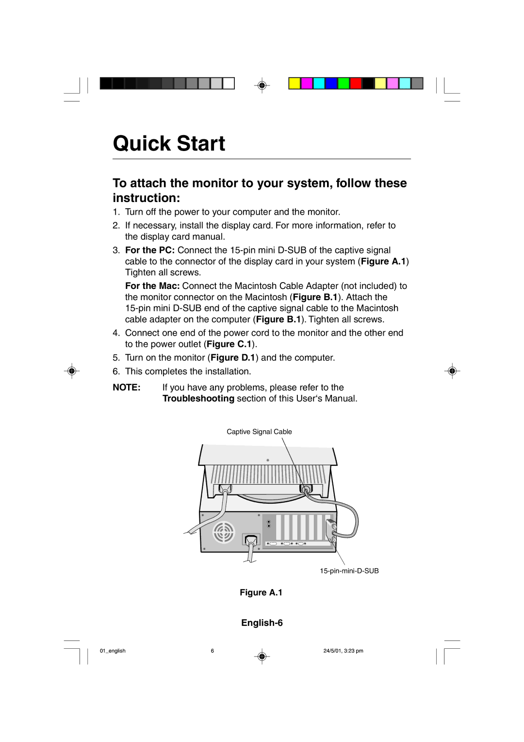 Mitsubishi Electronics M557 user manual Quick Start, English-6 