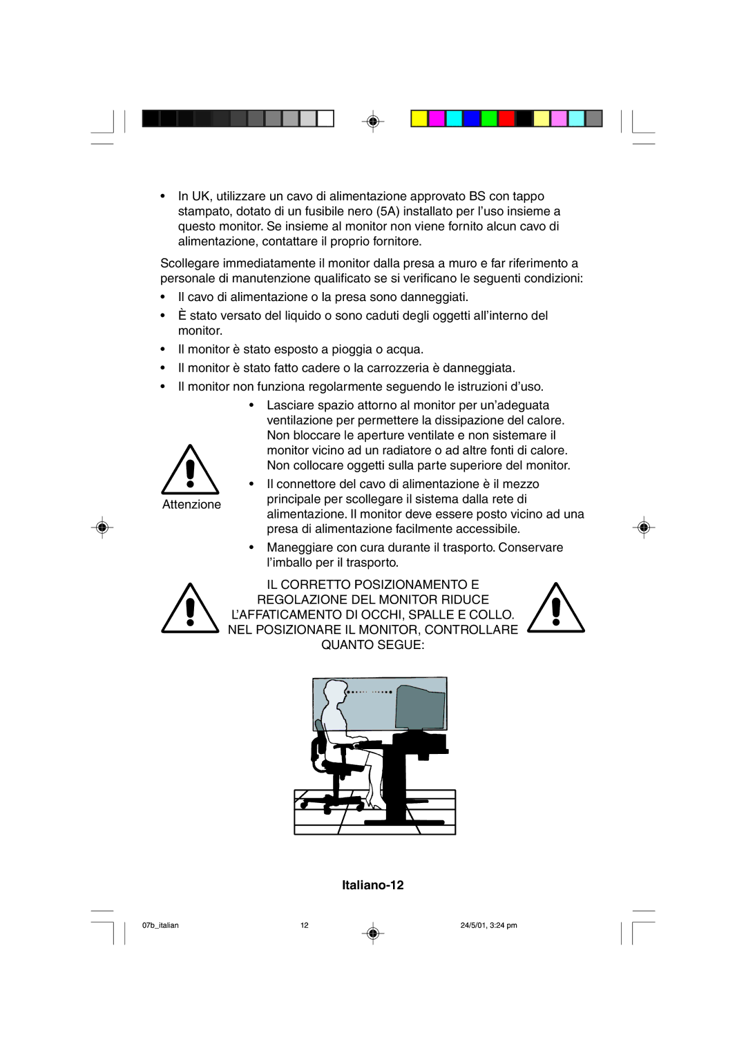 Mitsubishi Electronics M557 user manual Italiano-12 