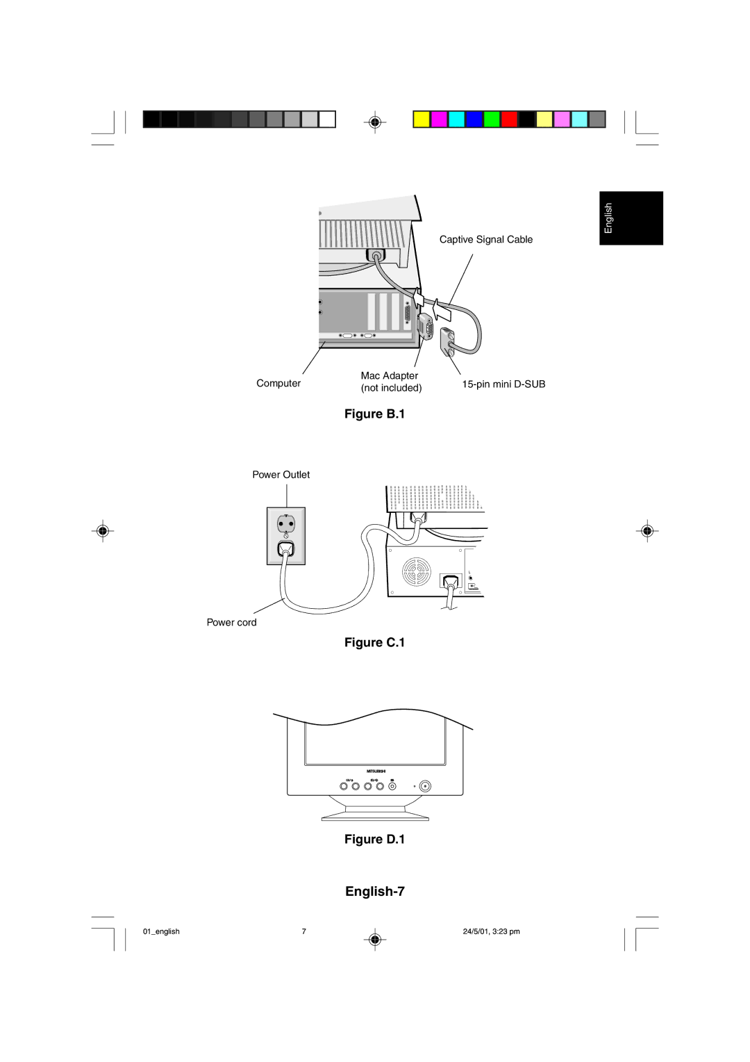 Mitsubishi Electronics M557 user manual Figure B.1, Figure C.1 