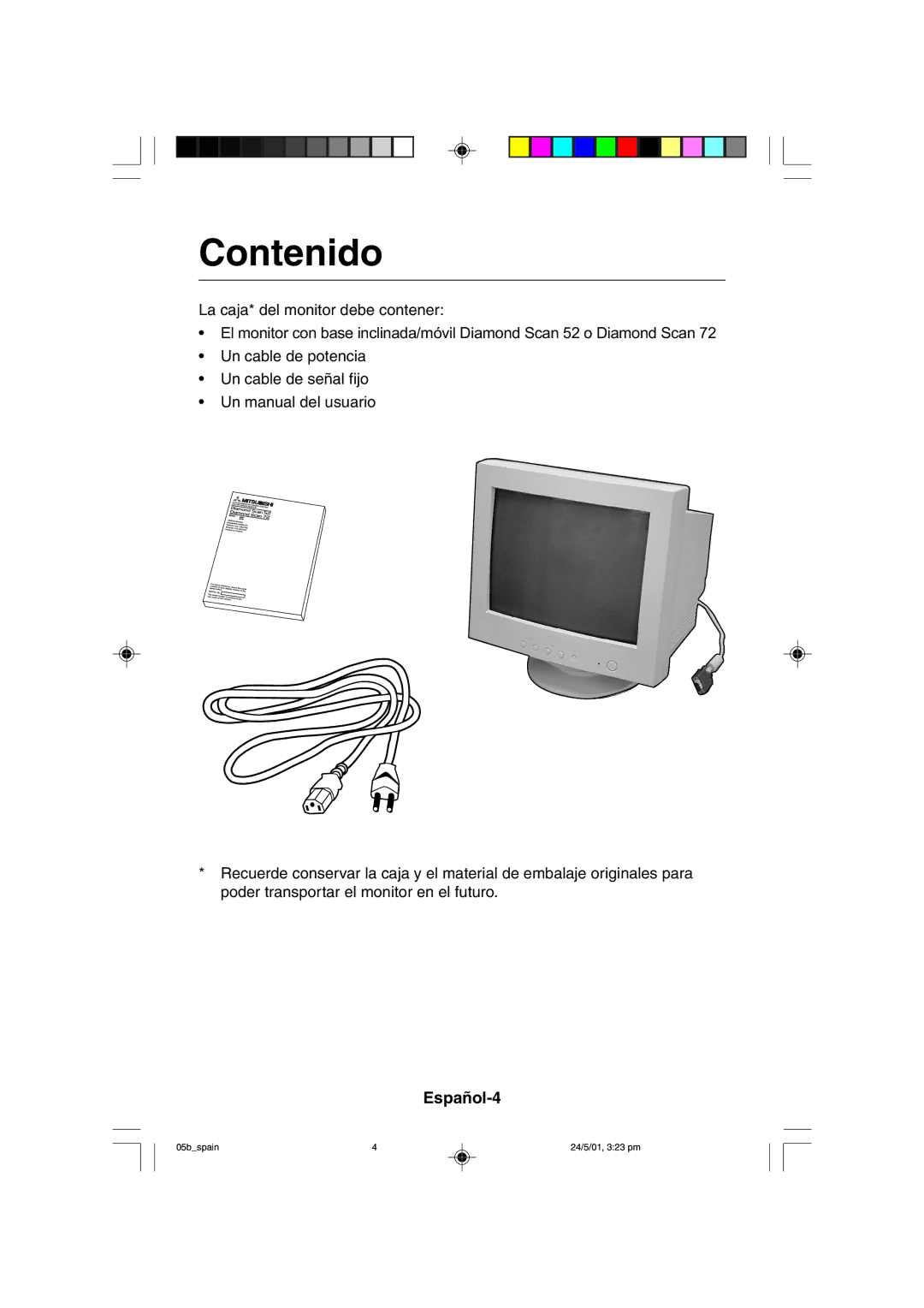 Mitsubishi Electronics M557 user manual Contenido, Español-4 