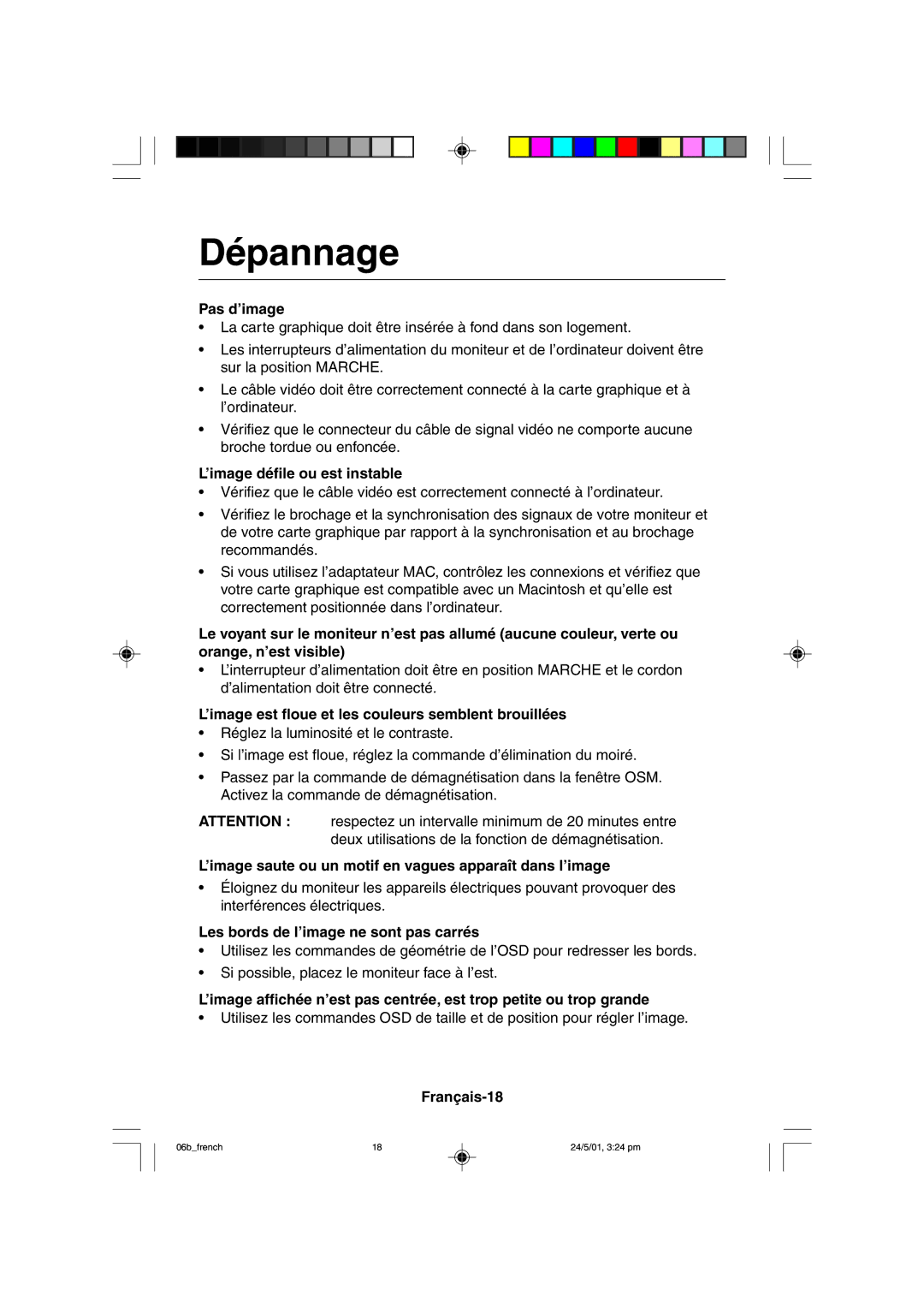 Mitsubishi Electronics M557 user manual Dépannage 