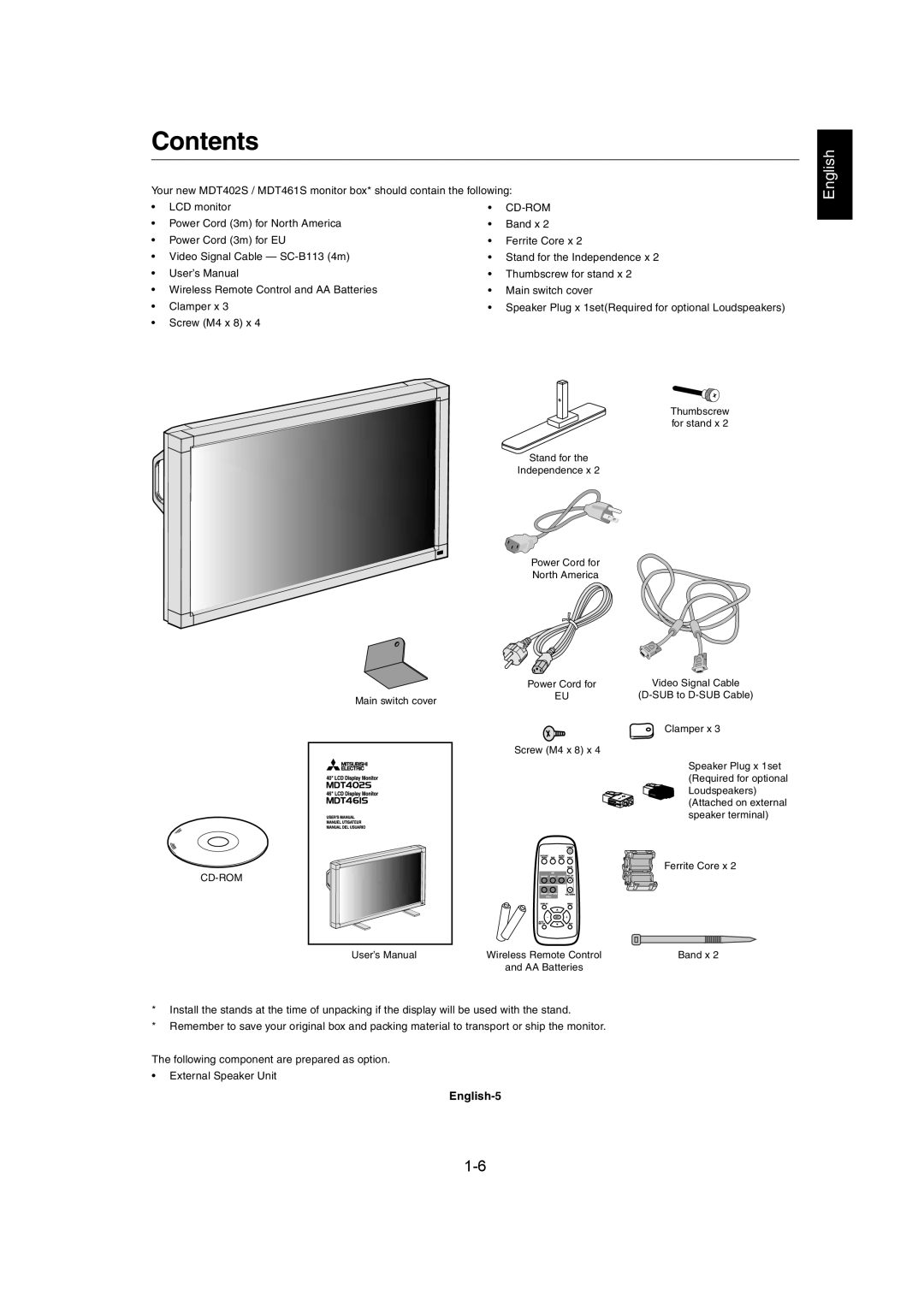 Mitsubishi Electronics MDT402S user manual Contents 