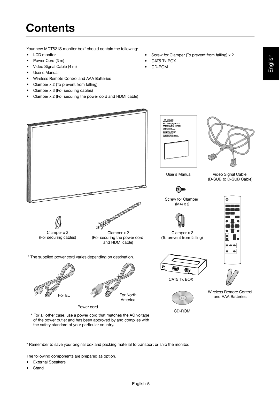 Mitsubishi Electronics MDT521S user manual Contents 