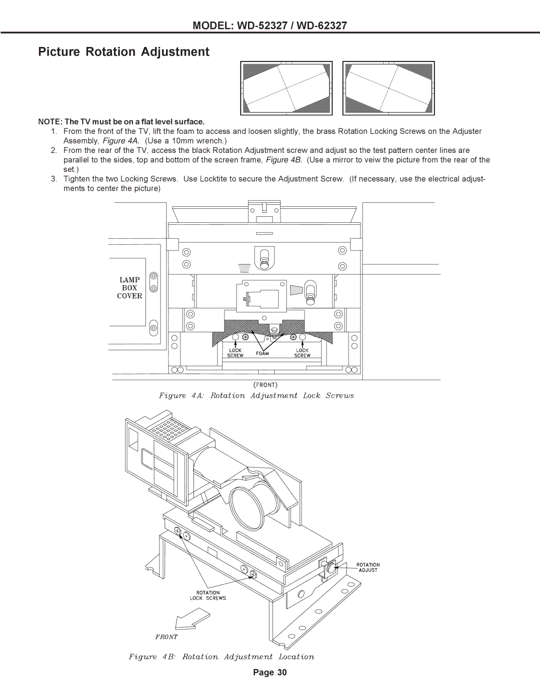 Mitsubishi Electronics mitsubishi specifications Picture Rotation Adjustment 