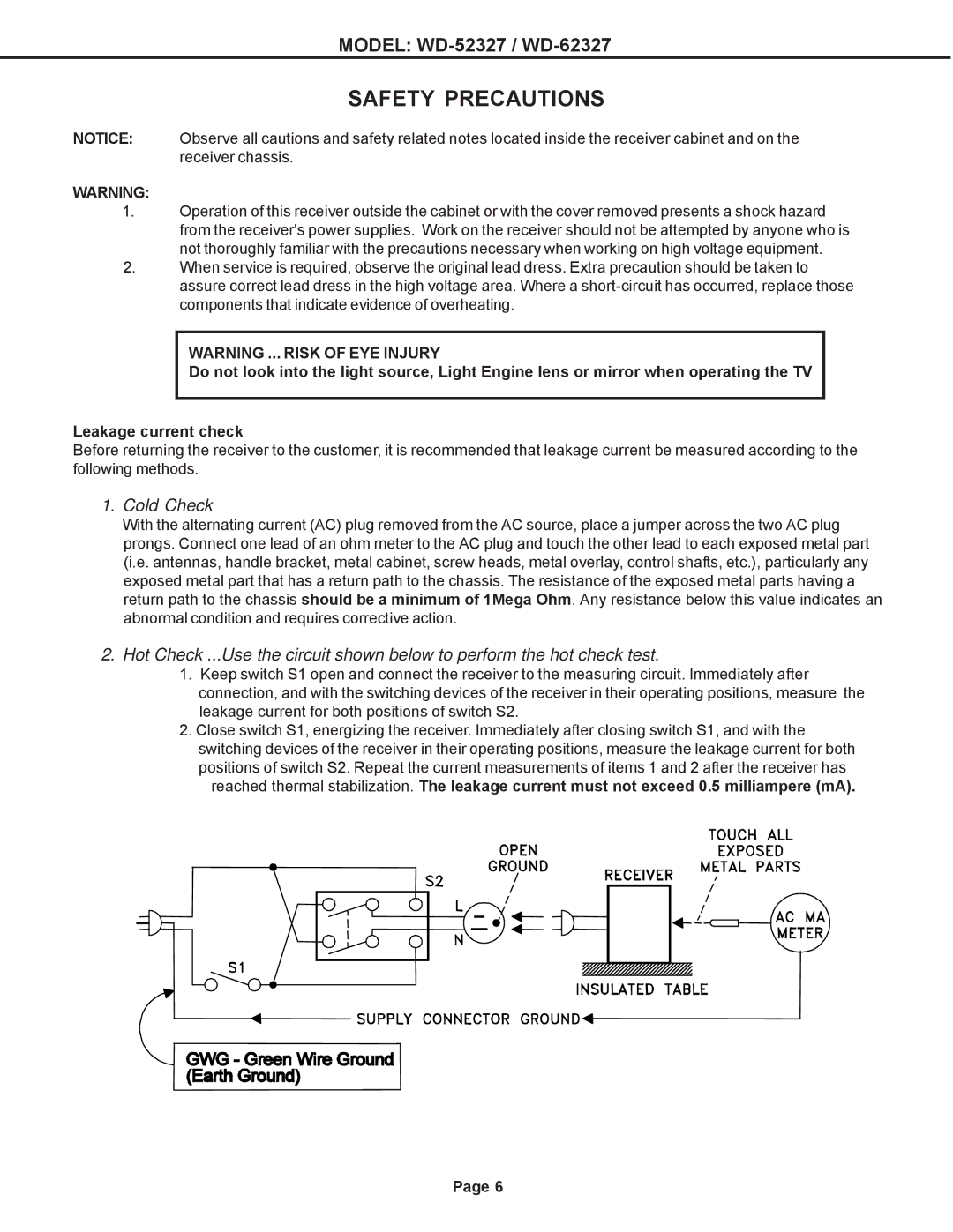 Mitsubishi Electronics mitsubishi specifications Safety Precautions, Cold Check 