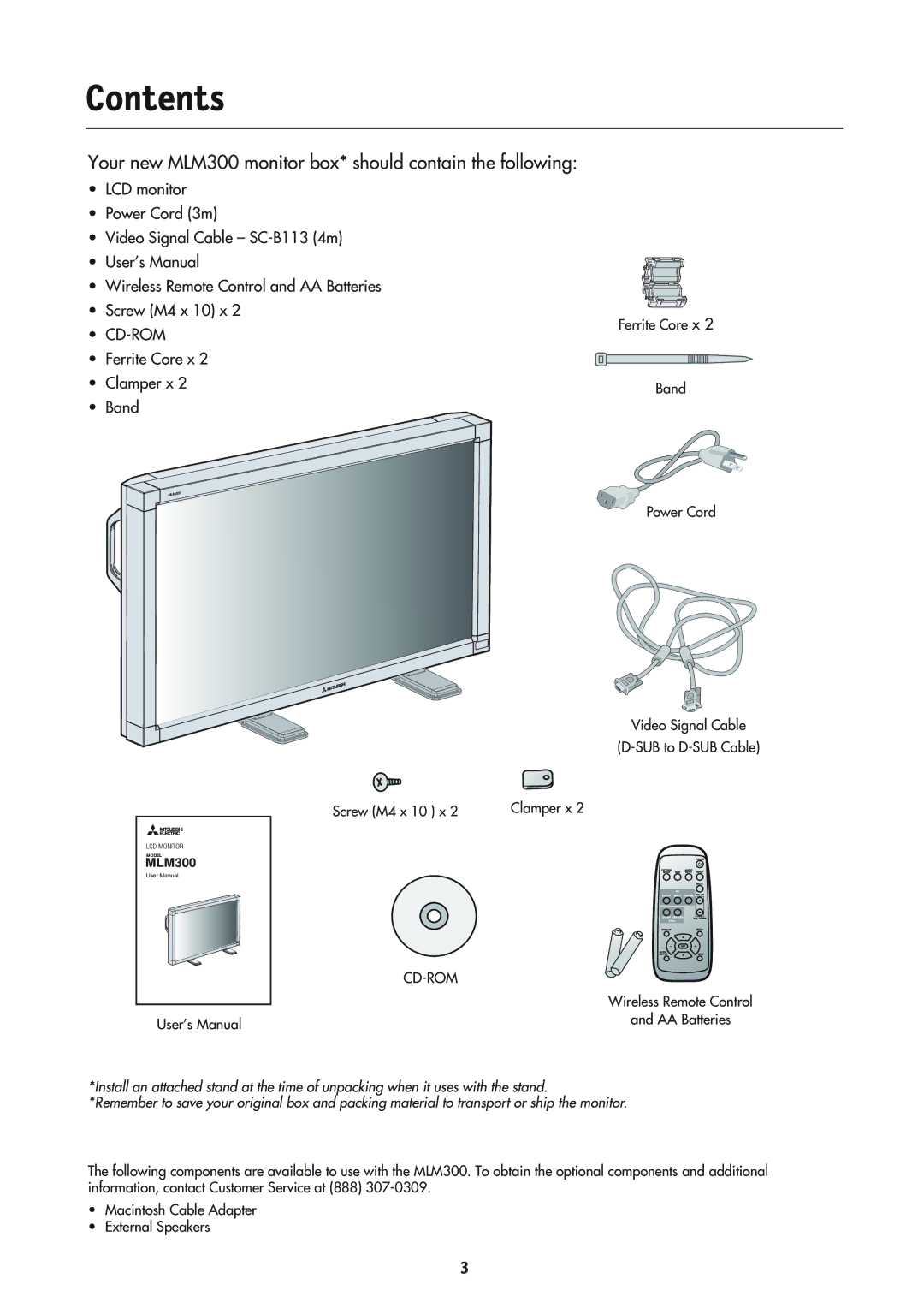 Mitsubishi Electronics MLM400 user manual Contents 