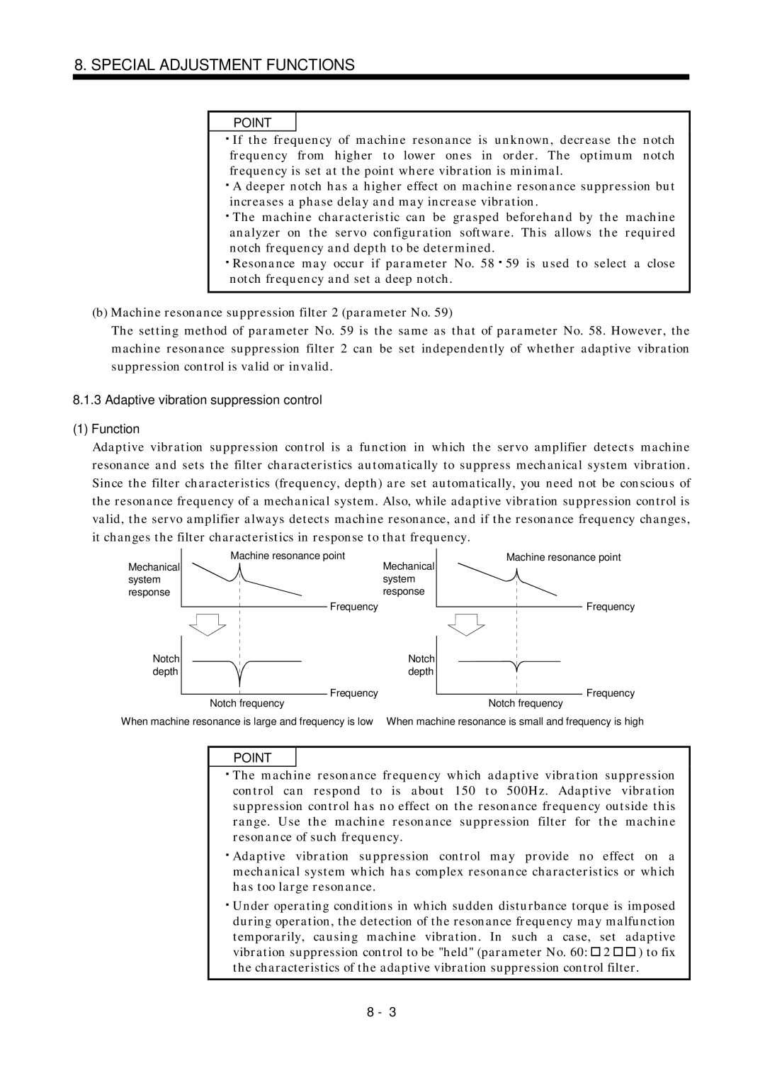 Mitsubishi Electronics MR-J2S- A instruction manual Adaptive vibration suppression control Function 