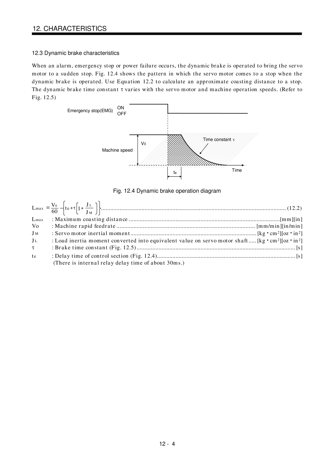 Mitsubishi Electronics MR-J2S- A 12.2, Mmin, Mm/minin/min, Kg cm2oz in2, There is internal relay delay time of about 30ms 