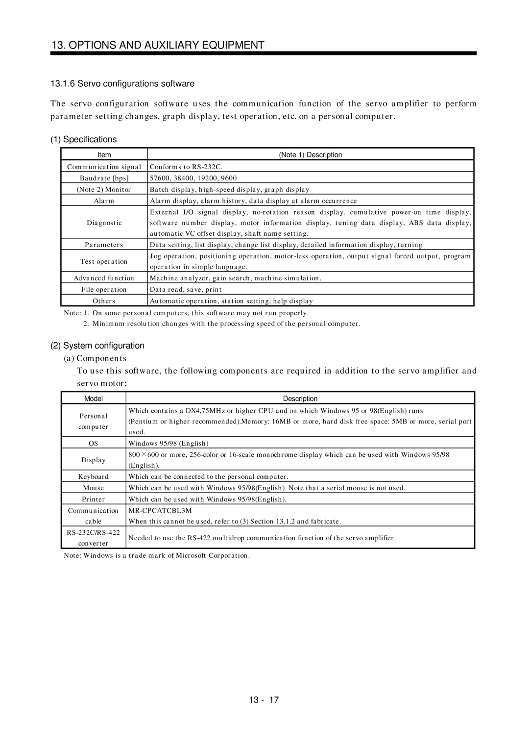 Mitsubishi Electronics MR-J2S- A instruction manual System configuration 