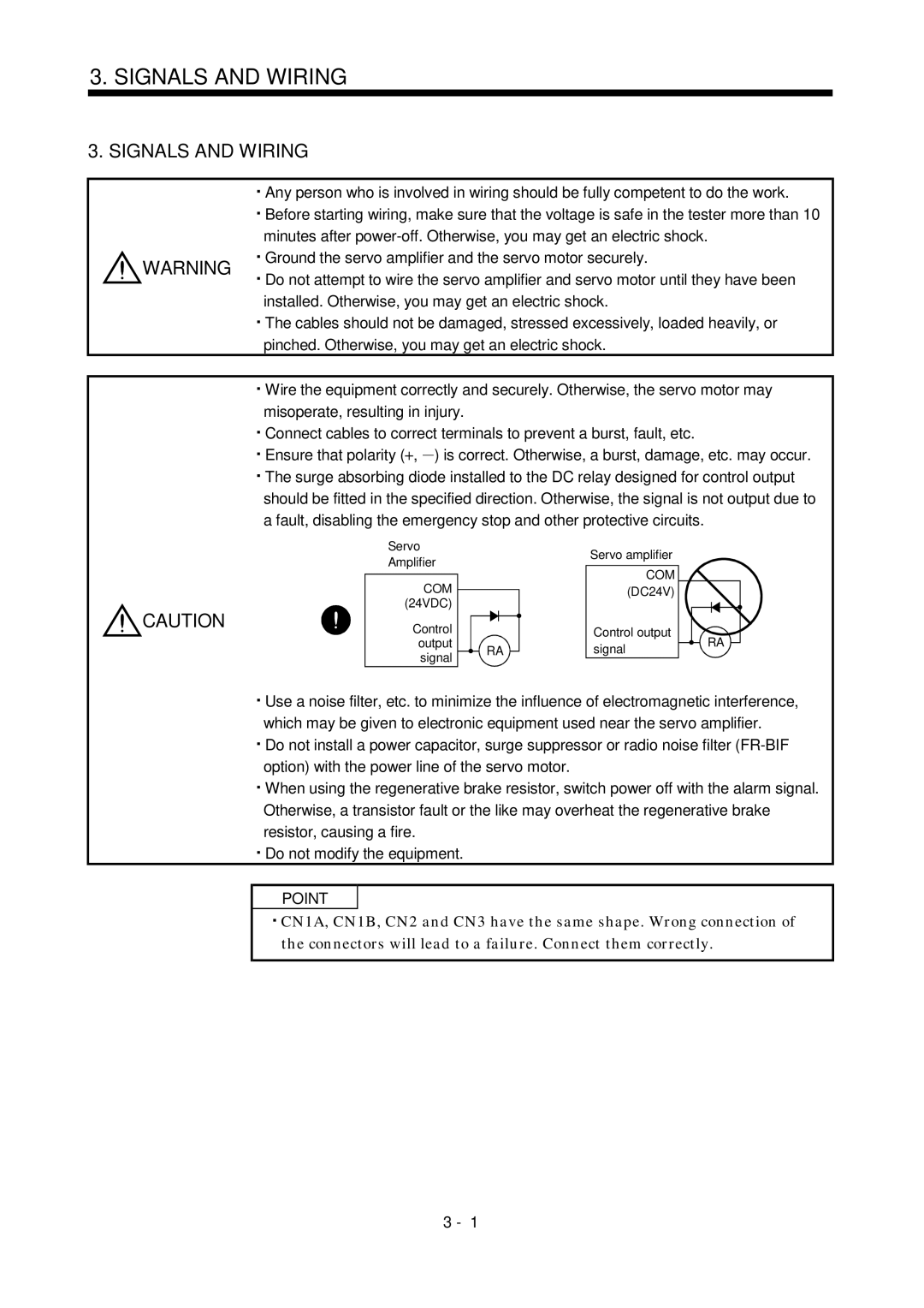 Mitsubishi Electronics MR-J2S- A instruction manual Signals and Wiring 