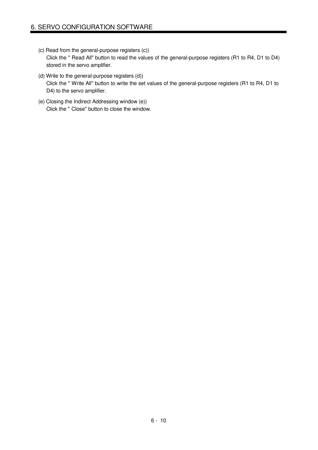 Mitsubishi Electronics MR-J2S- CL specifications Servo Configuration Software 