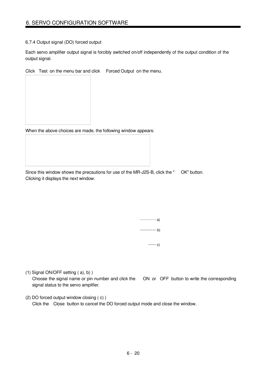 Mitsubishi Electronics MR-J2S- CL specifications Output signal do forced output, Signal ON/OFF setting a, b 