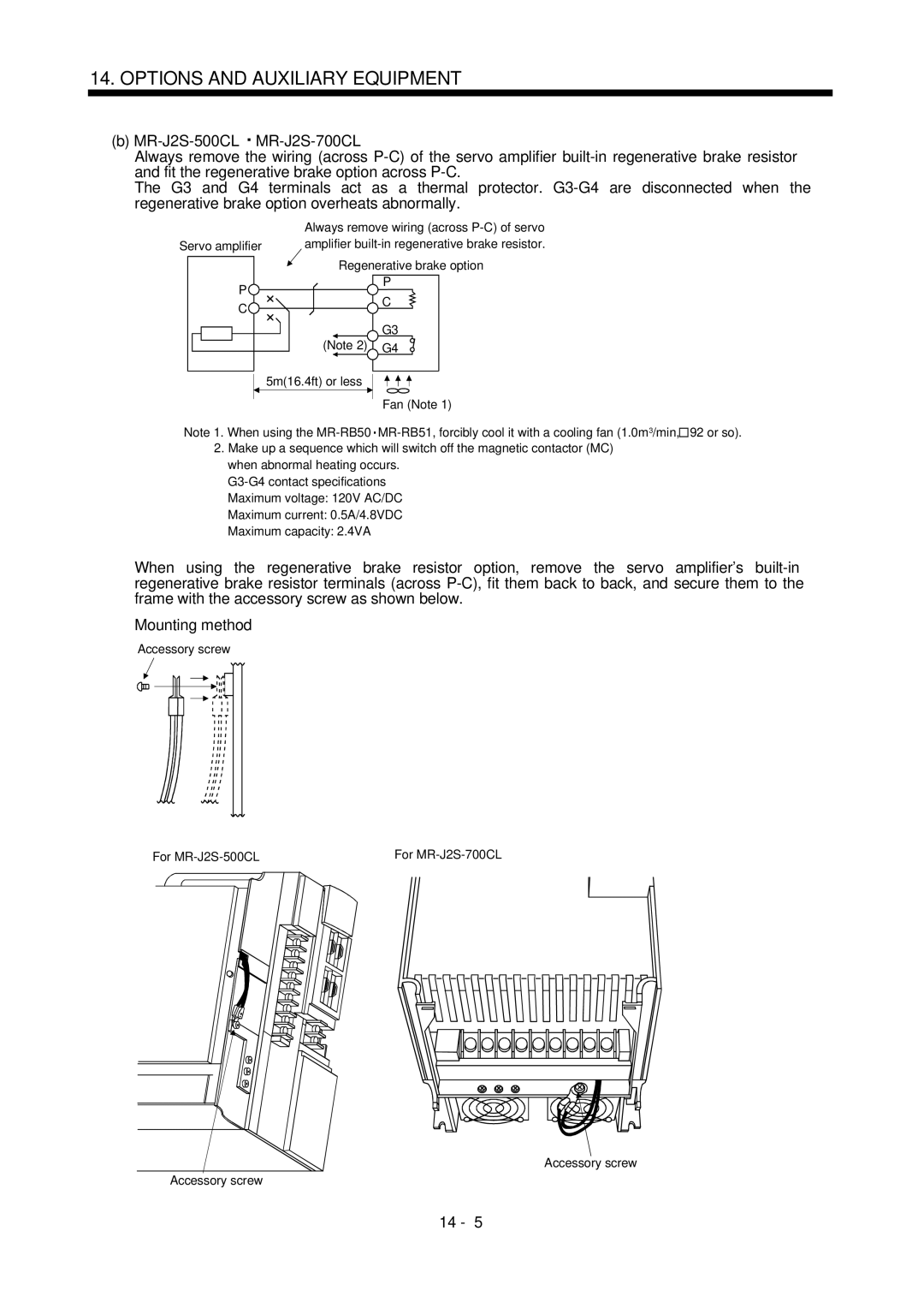 Mitsubishi Electronics MR-J2S- CL specifications Mounting method 