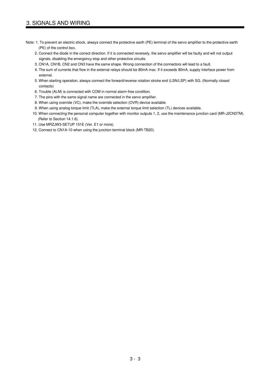 Mitsubishi Electronics MR-J2S- CL specifications Signals and Wiring 