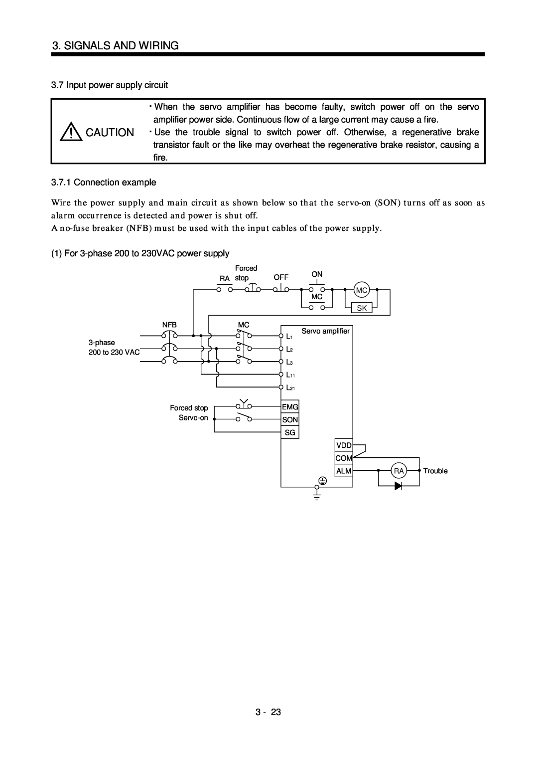 Mitsubishi Electronics MR-J2S- CL specifications Input power supply circuit, Signals And Wiring 