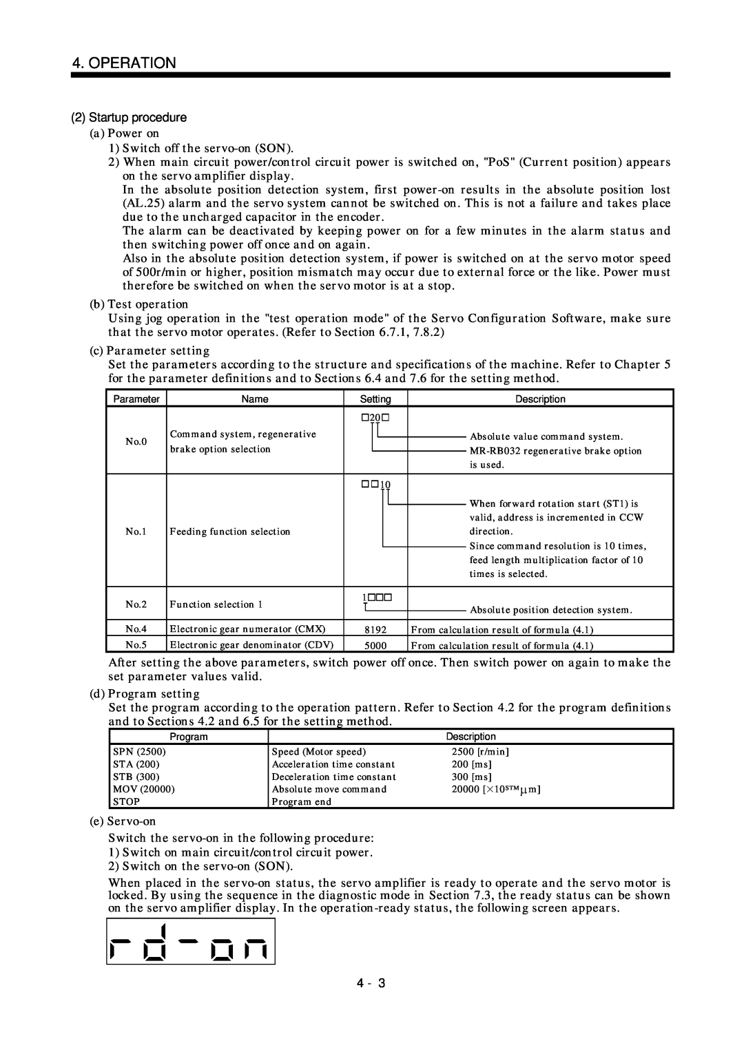 Mitsubishi Electronics MR-J2S- CL specifications 2Startup procedure, Operation 