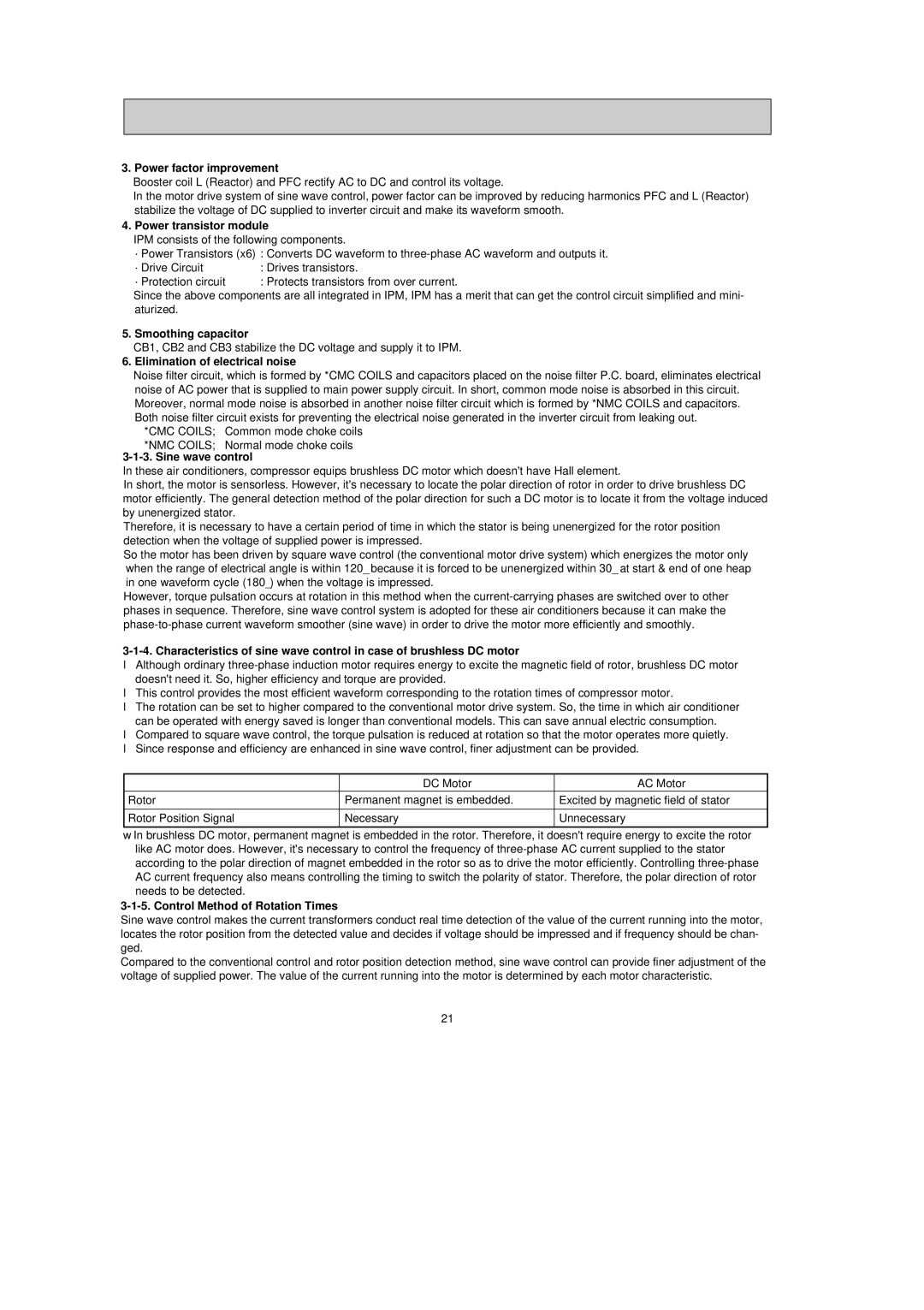 Mitsubishi Electronics MS-AWA, MUZ-ANA, MUY-ANA, MU-AWA, MSY-ANA, MSZ-ANA, MXZ-ANA manual Power factor improvement 