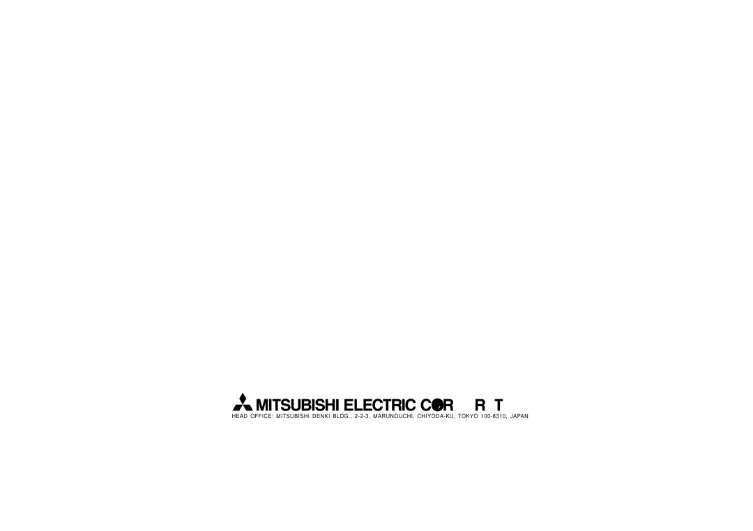 Mitsubishi Electronics MSH24WN operating instructions SG79Y092H01 