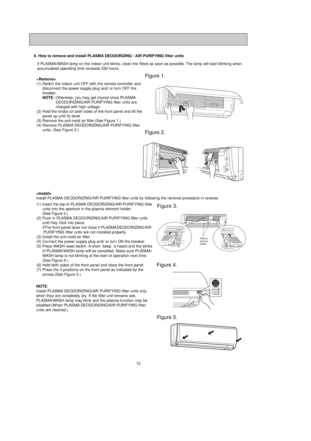 Mitsubishi Electronics MSZ-FA25VA, MSZ-FA35VA service manual Remove, Install 