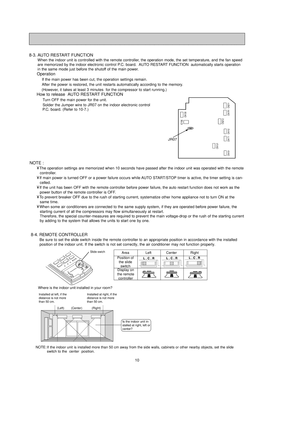 Mitsubishi Electronics MSZ-FD35VAS, MSZ-FD25VAS service manual Auto Restart Function, Operation, Remote Controller 