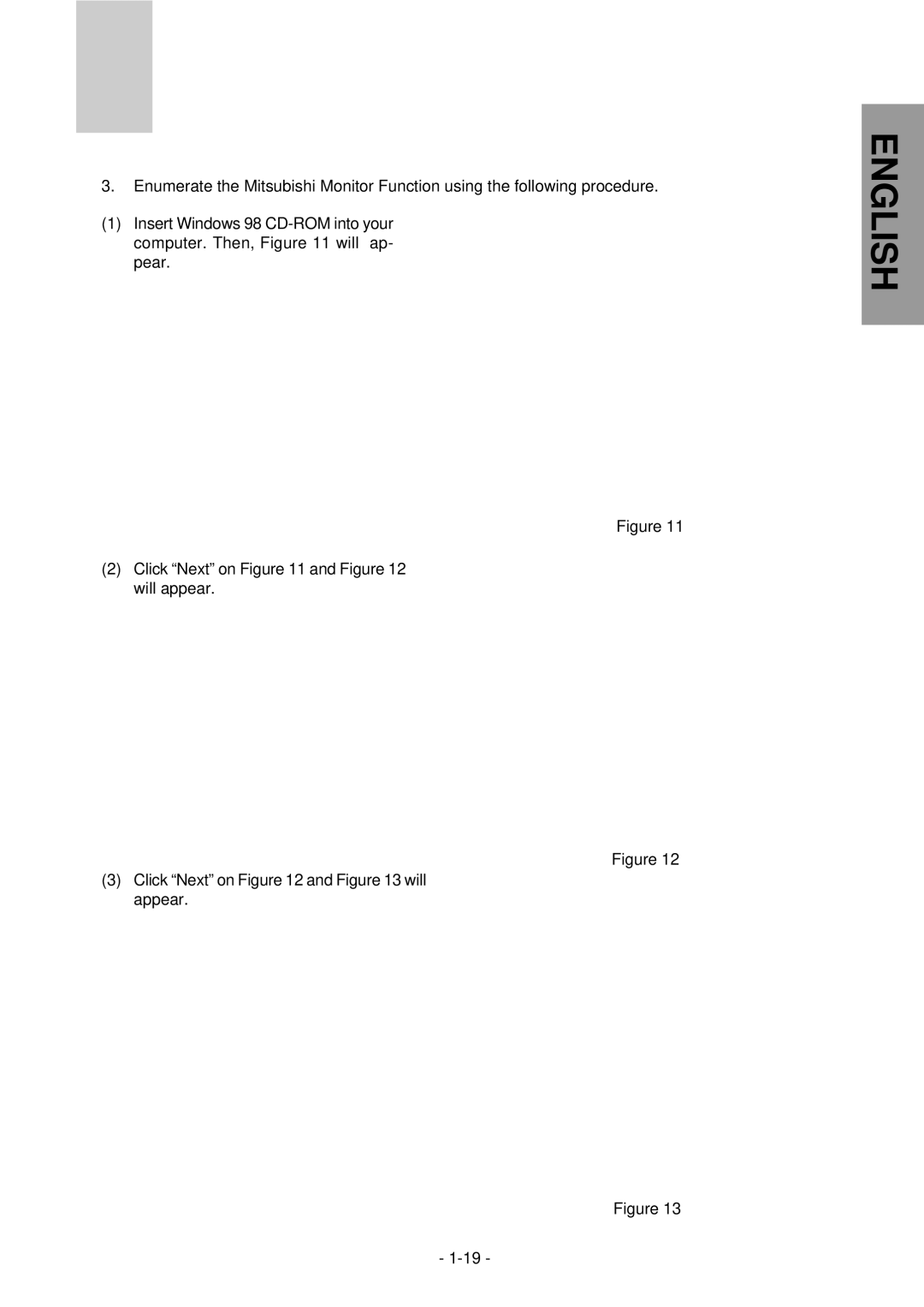 Mitsubishi Electronics NFJ9905SKHUW manual English 