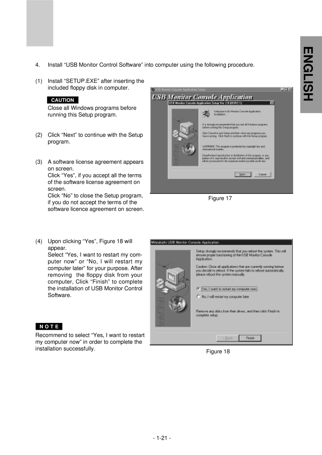 Mitsubishi Electronics NFJ9905SKHUW manual English 