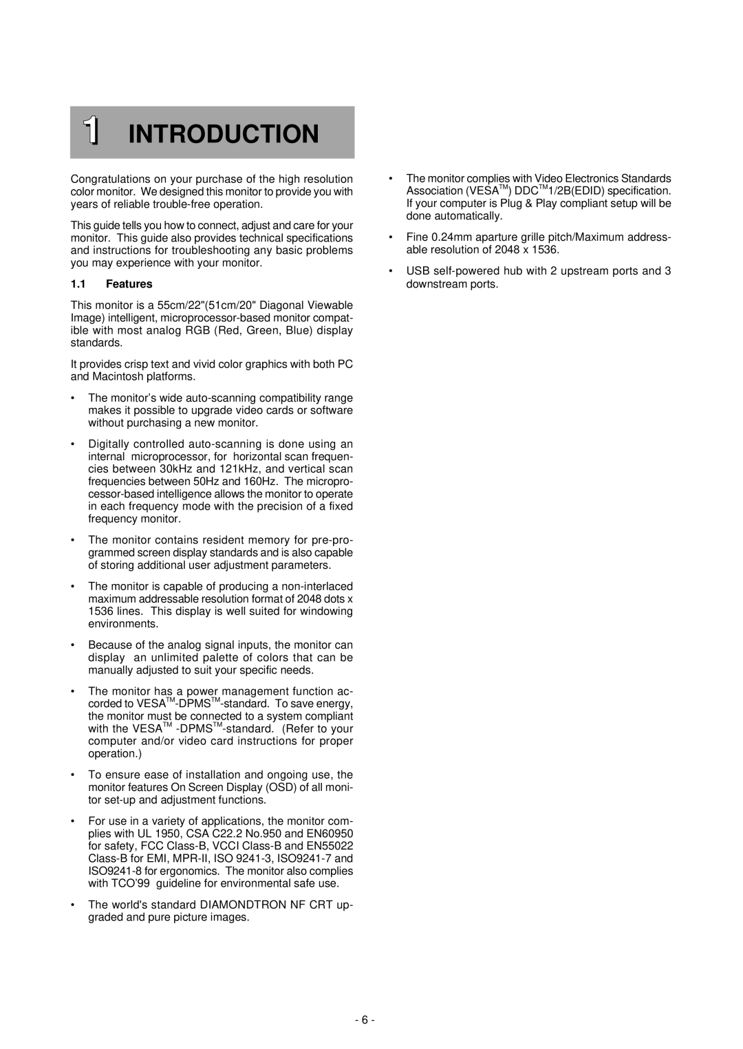 Mitsubishi Electronics NSB1107STTUW manual Introduction, Features 