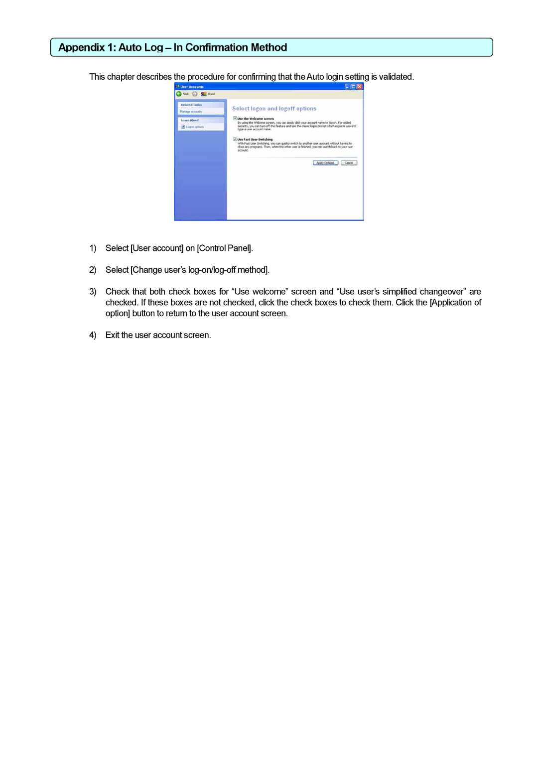 Mitsubishi Electronics PAC-YG31CDA operation manual Appendix 1 Auto Log In Confirmation Method 