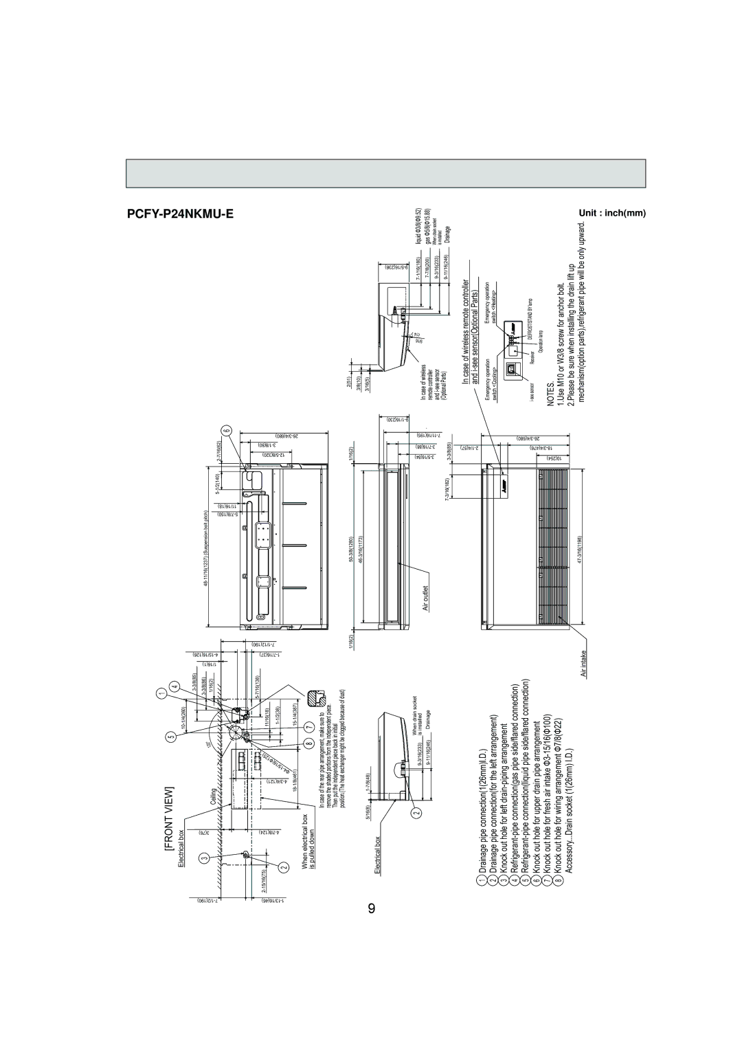 Mitsubishi Electronics PCFY-P30NKMU-E, PCFY-P15NKMU-E, PCFY-P24NKMU-E, PCFY-P36NKMU-E service manual Pcfy 