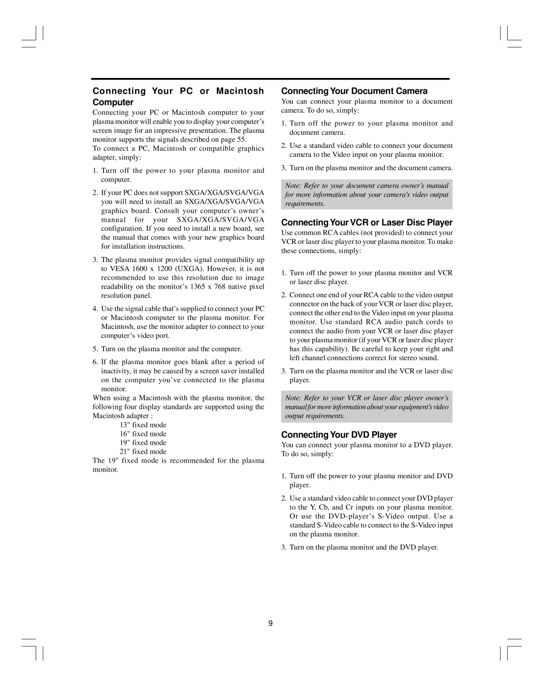 Mitsubishi Electronics PD-5010 manual Connecting Your PC or Macintosh Computer 