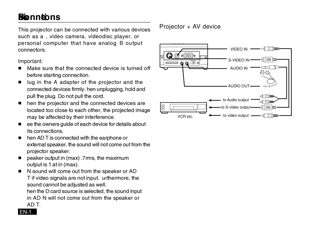 Mitsubishi Electronics PK20 user manual Basic connections 