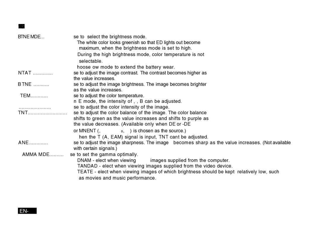 Mitsubishi Electronics PK20 user manual Image, EN-26 