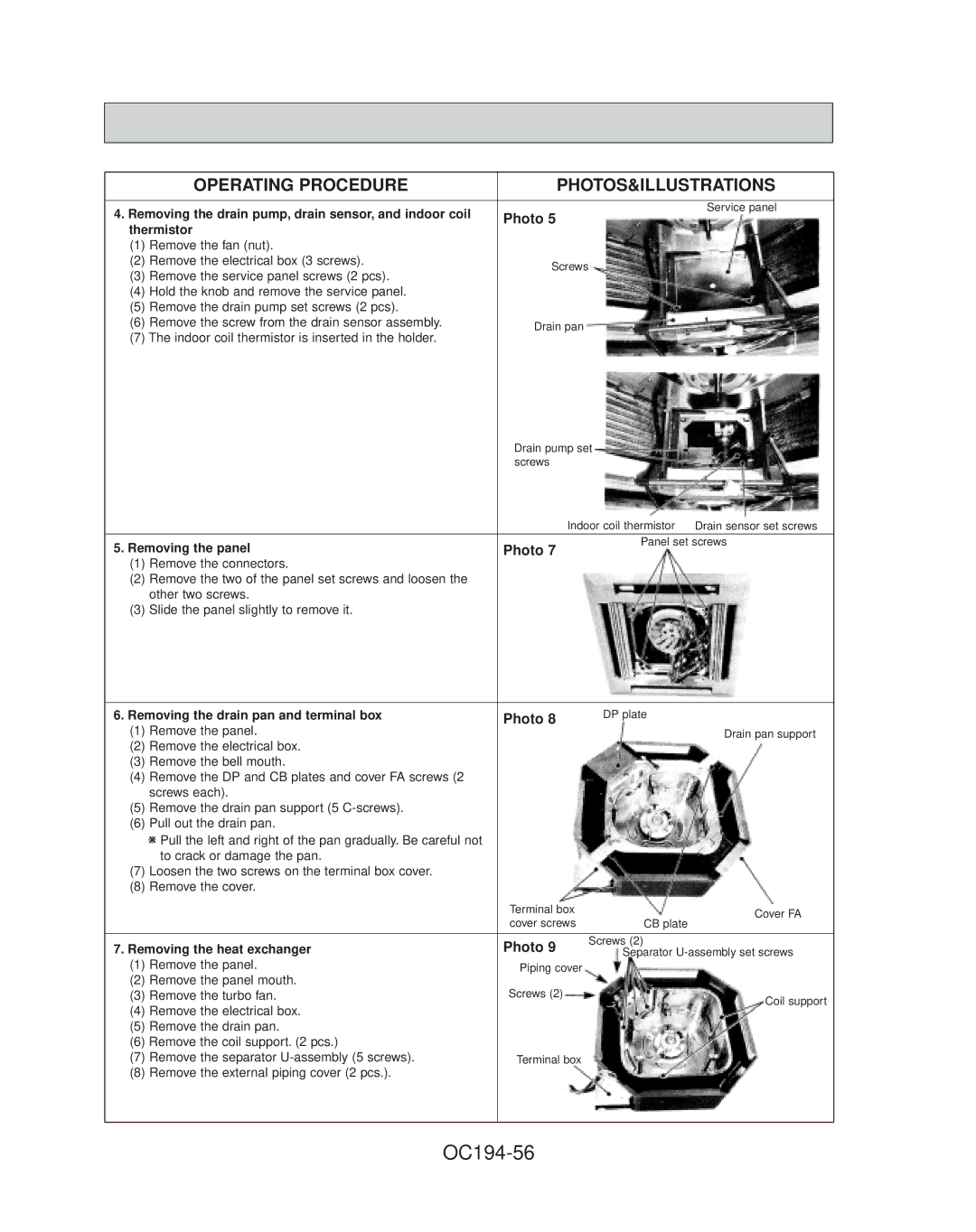 Mitsubishi Electronics PL30FK21, PL42FK21, PL36FK31, PL18FK21, PL12FK1, PL24FK21 specifications OC194-56 