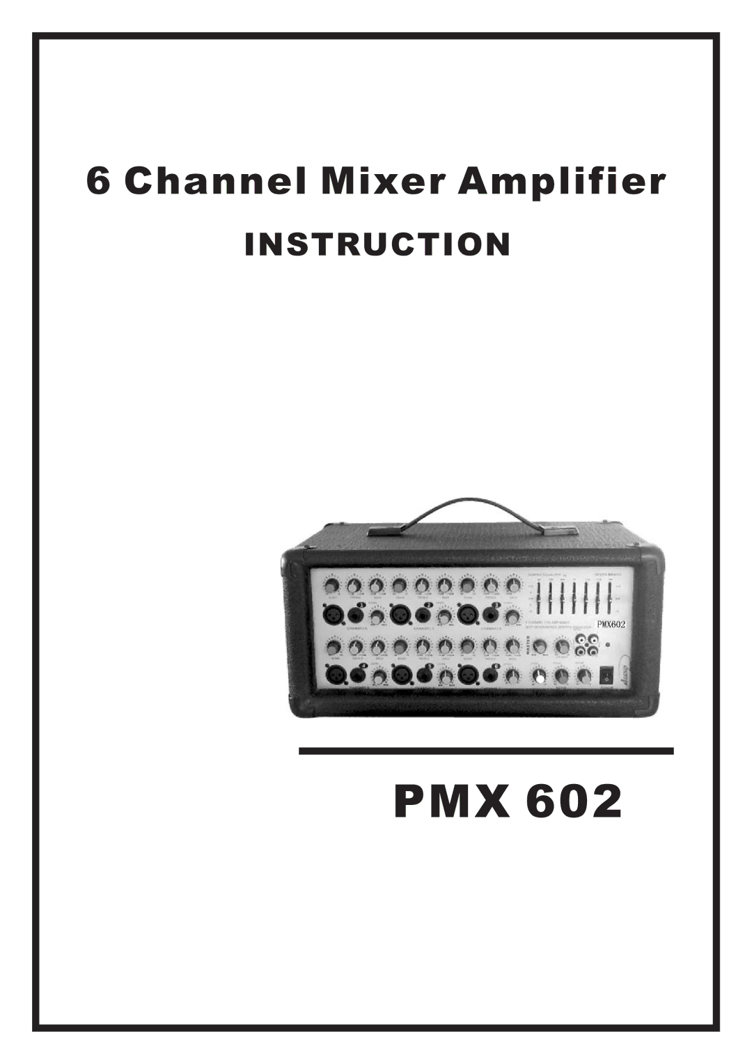 Mitsubishi Electronics PMX 602 manual Pmx 